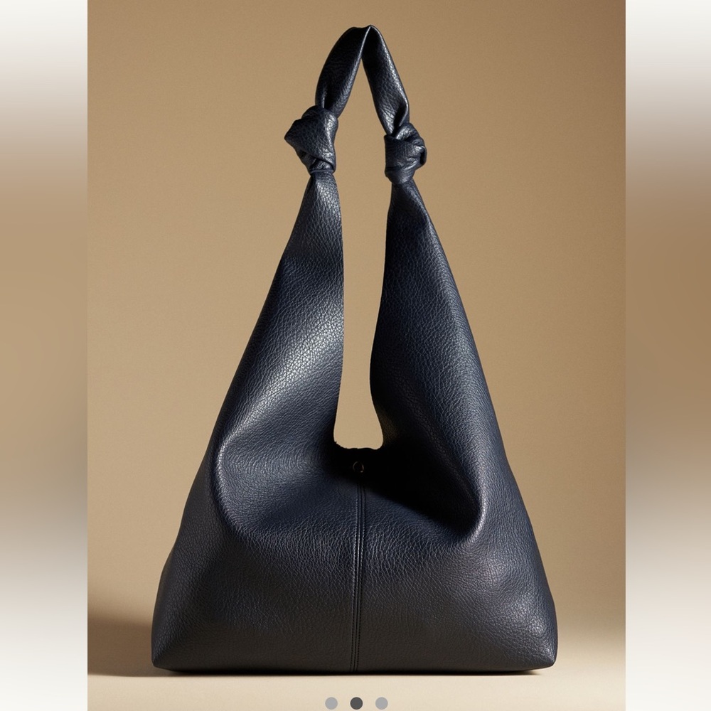 NEW Anthropologie-The love knot (Large edition) Viral Purse-Dark Navy blue - Picture 3 of 6